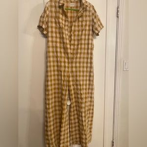 OFF ON plaid jumpsuit